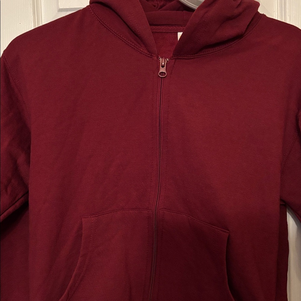 Hoodie jacket boys new size M (10/12) 60% cotton 40% polyester tks pockets zip